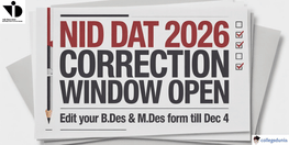 NID DAT 2026 Application Correction Window Opens